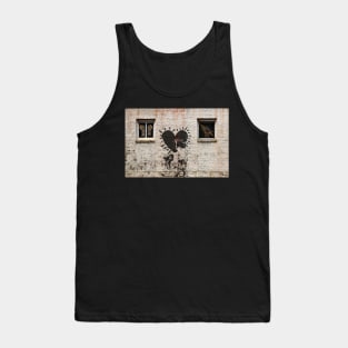 Banksy style wall mural Tank Top